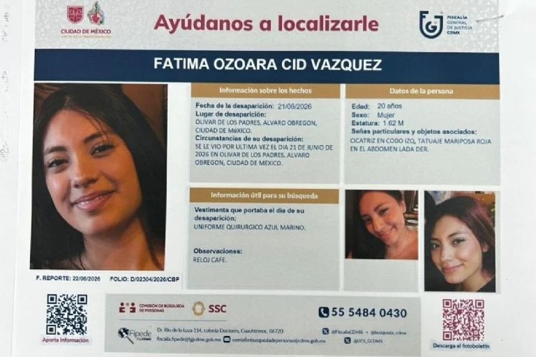 Fátima Ozoara es encontrada sin vida en carretera del Edomex