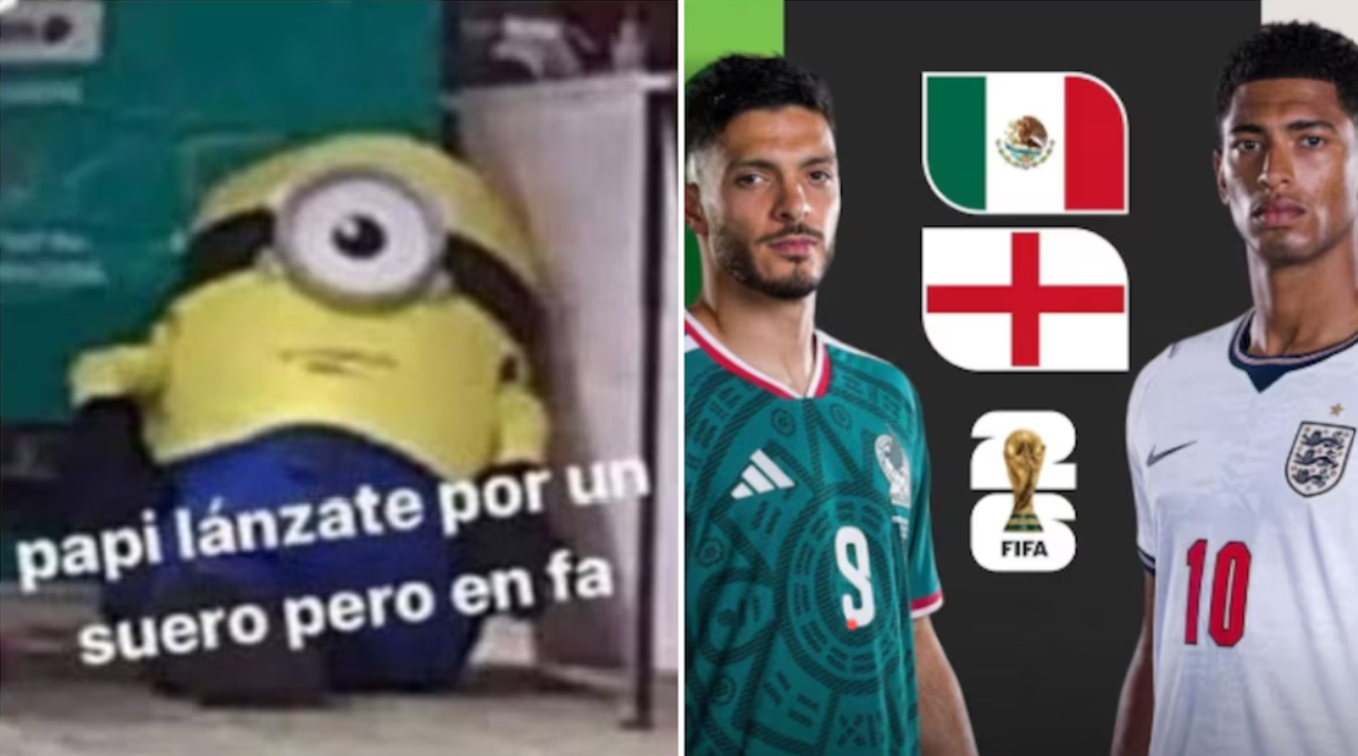 Cambio de horario del México vs Inglaterra provoca lluvia de memes en redes sociales