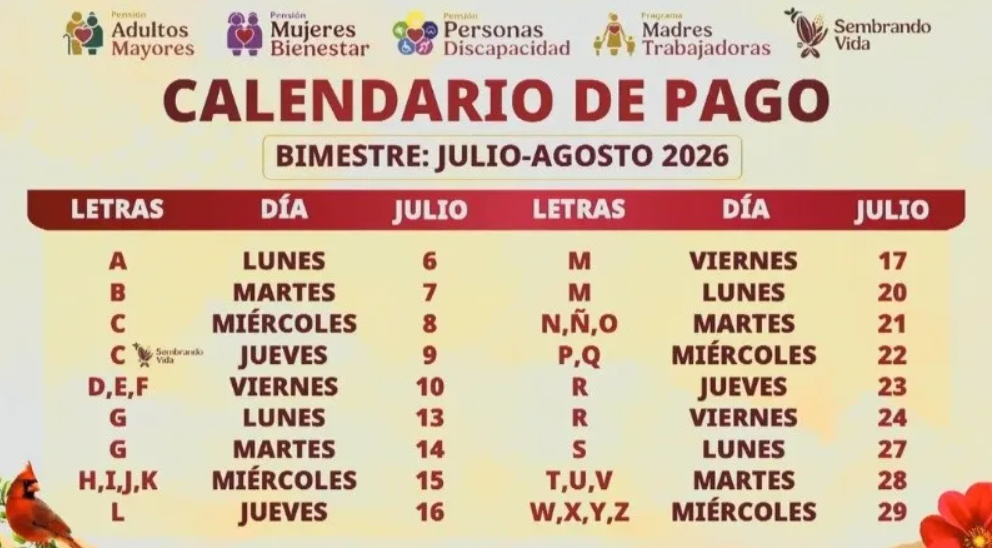 Calendario oficial