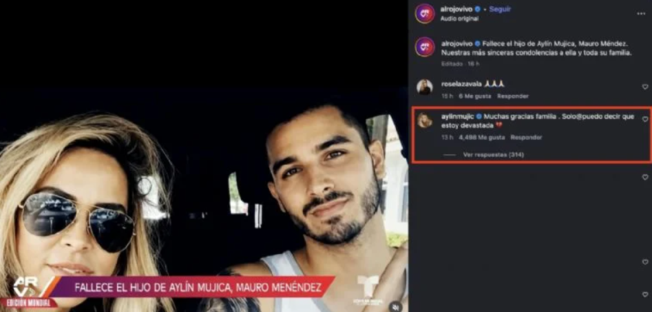Emotivo mensaje de la actriz