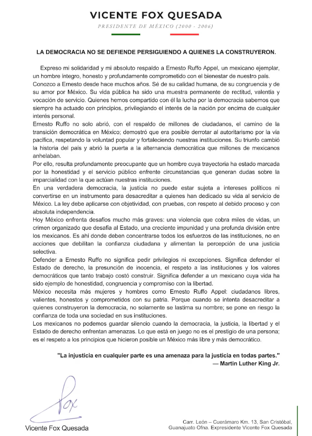 Comunicado Fox