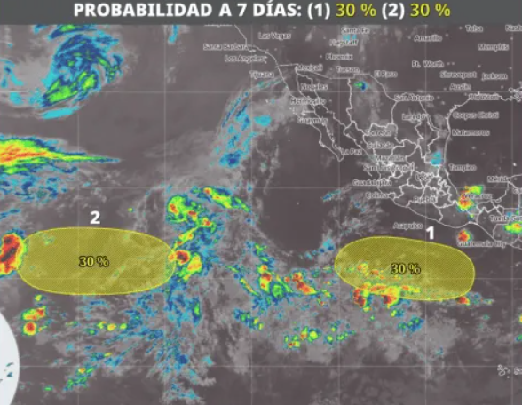 El Pacífico acelera formación de ciclones