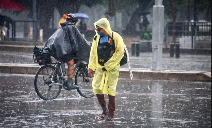 Activan Alerta Amarilla en CDMX y otros estados por pronóstico de lluvias fuertes.
