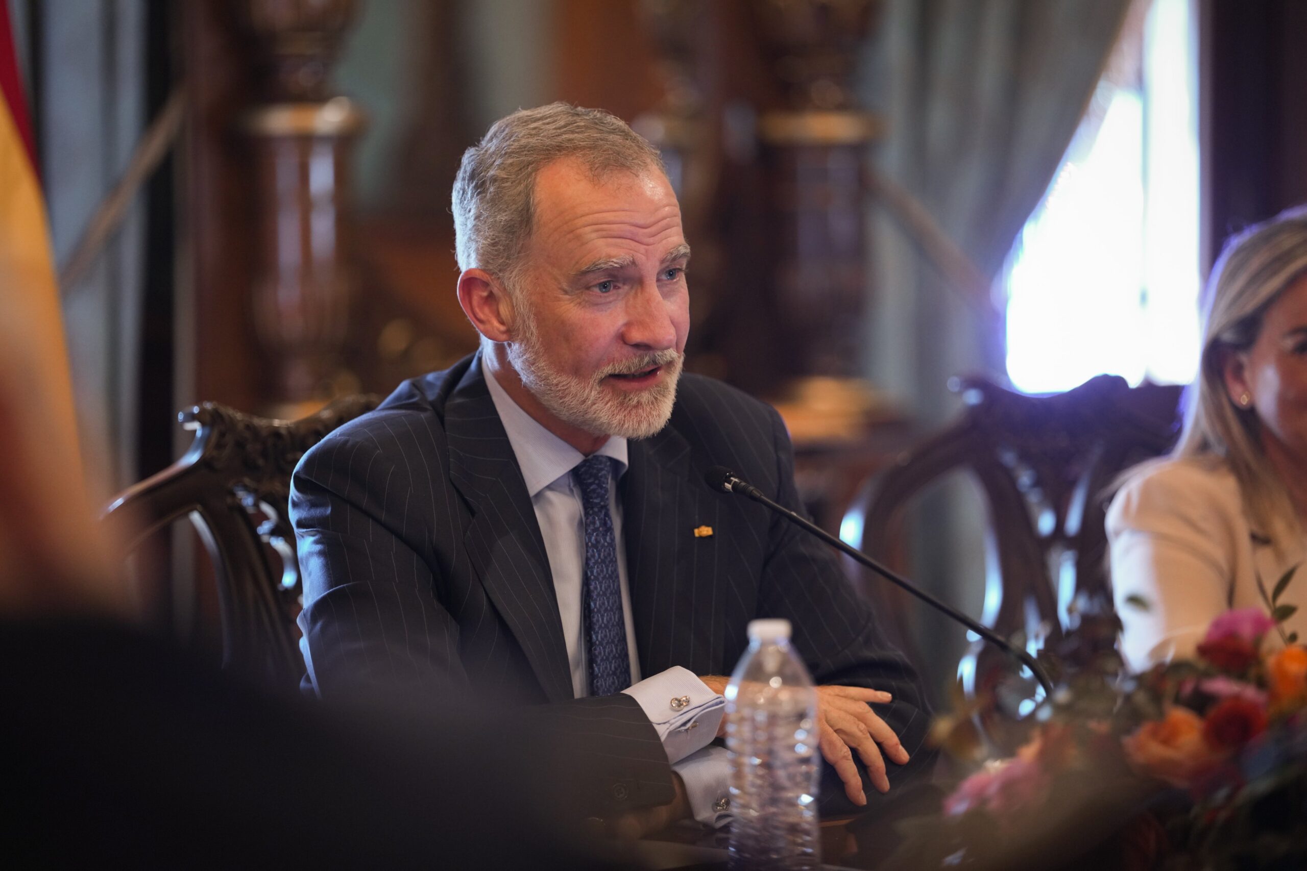 El rey Felipe VI de España augura futuro prospero tras reunion con Sheinbaum en Mexico.