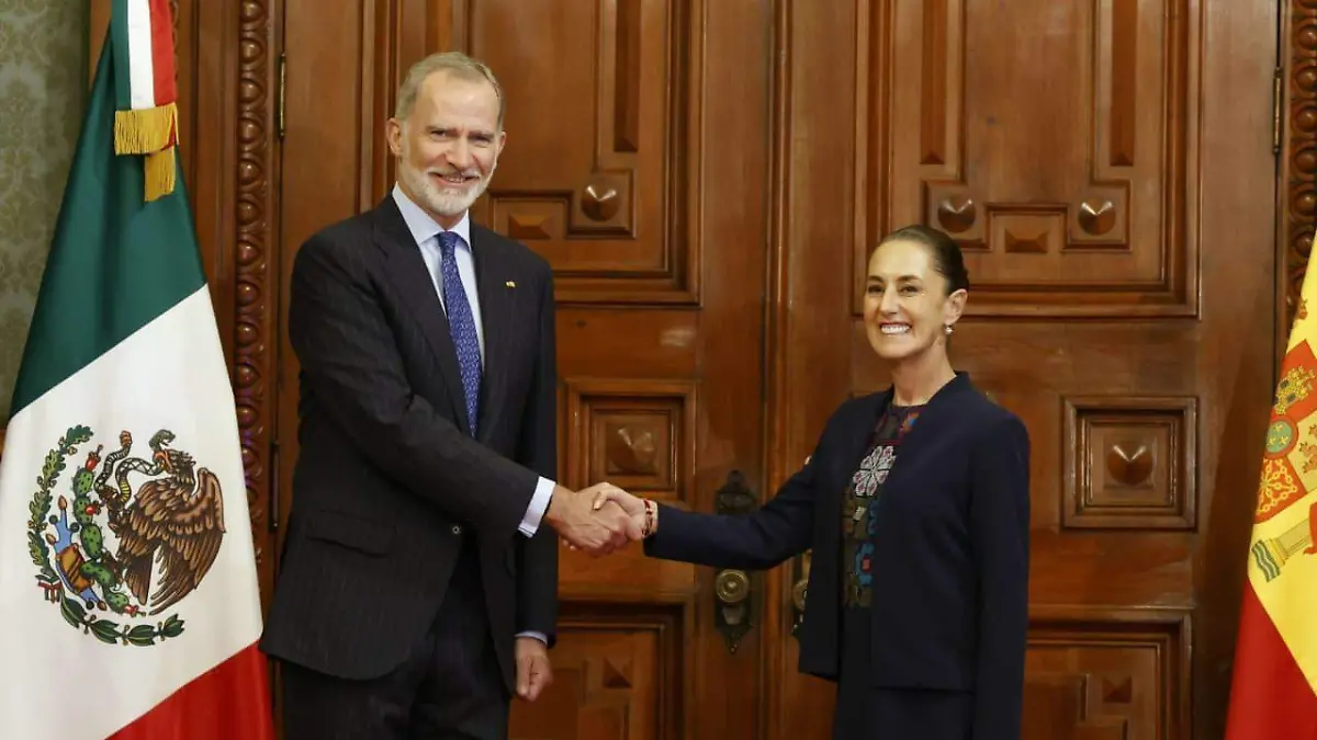 Claudia Sheinbaum y Felipe VI