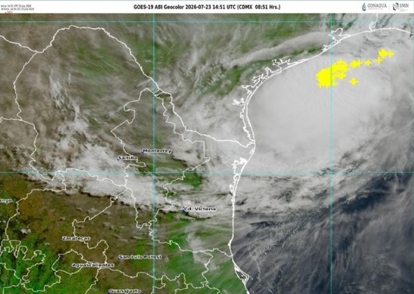 Ciclón Bertha genera alertas en Coahuila, Nuevo León y Tamaulipas.