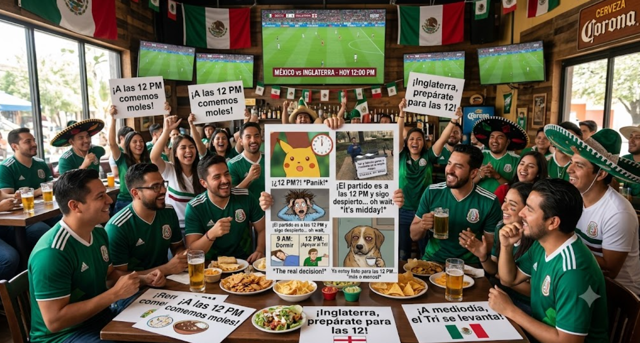 Cambio de horario del México vs Inglaterra
