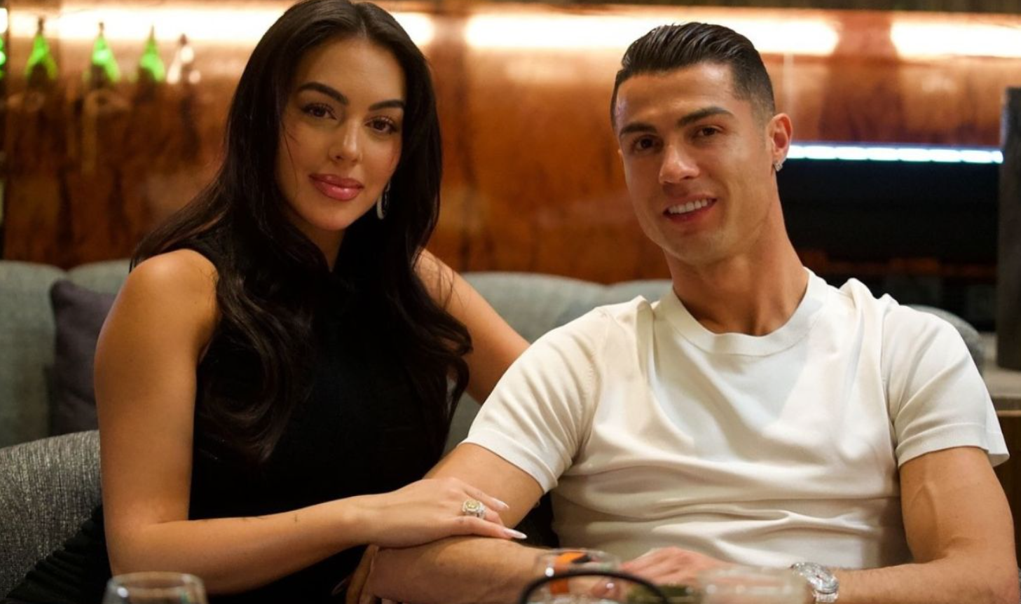 Georgina Rodríguez apoya a Cristiano Ronaldo