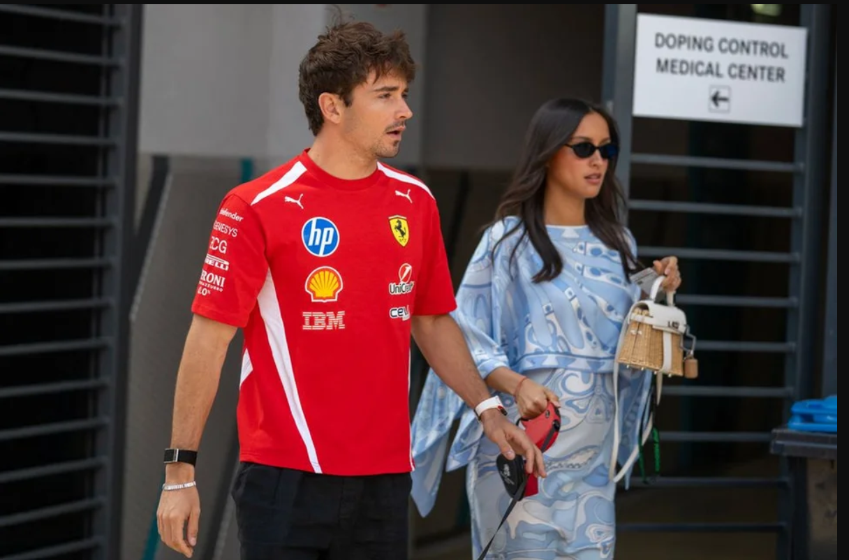 Charles Leclerc y Alexandra Saint Mleux desata rumores de embarazo