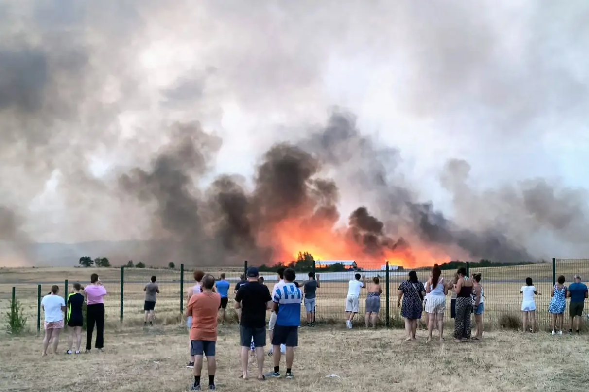 Incendios en España y Francia