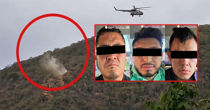 Marina confirma la detención de tres presuntos integrantes de ‘Los Chapitos’ en Sinaloa.