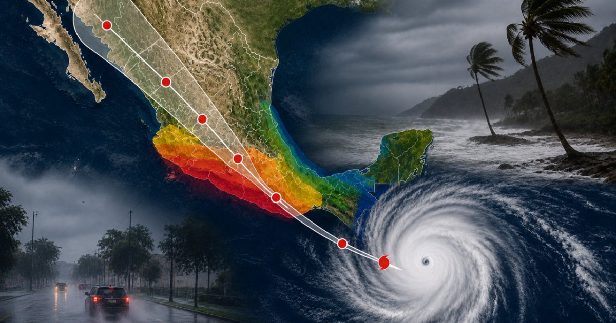 Huracán Genevieve en categoría 4 dejará lluvias en el Pacífico mexicano.
