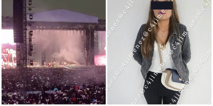 Detienen a mujer por robo de celulares en concierto de Grupo Firme en el Estadio GNP.