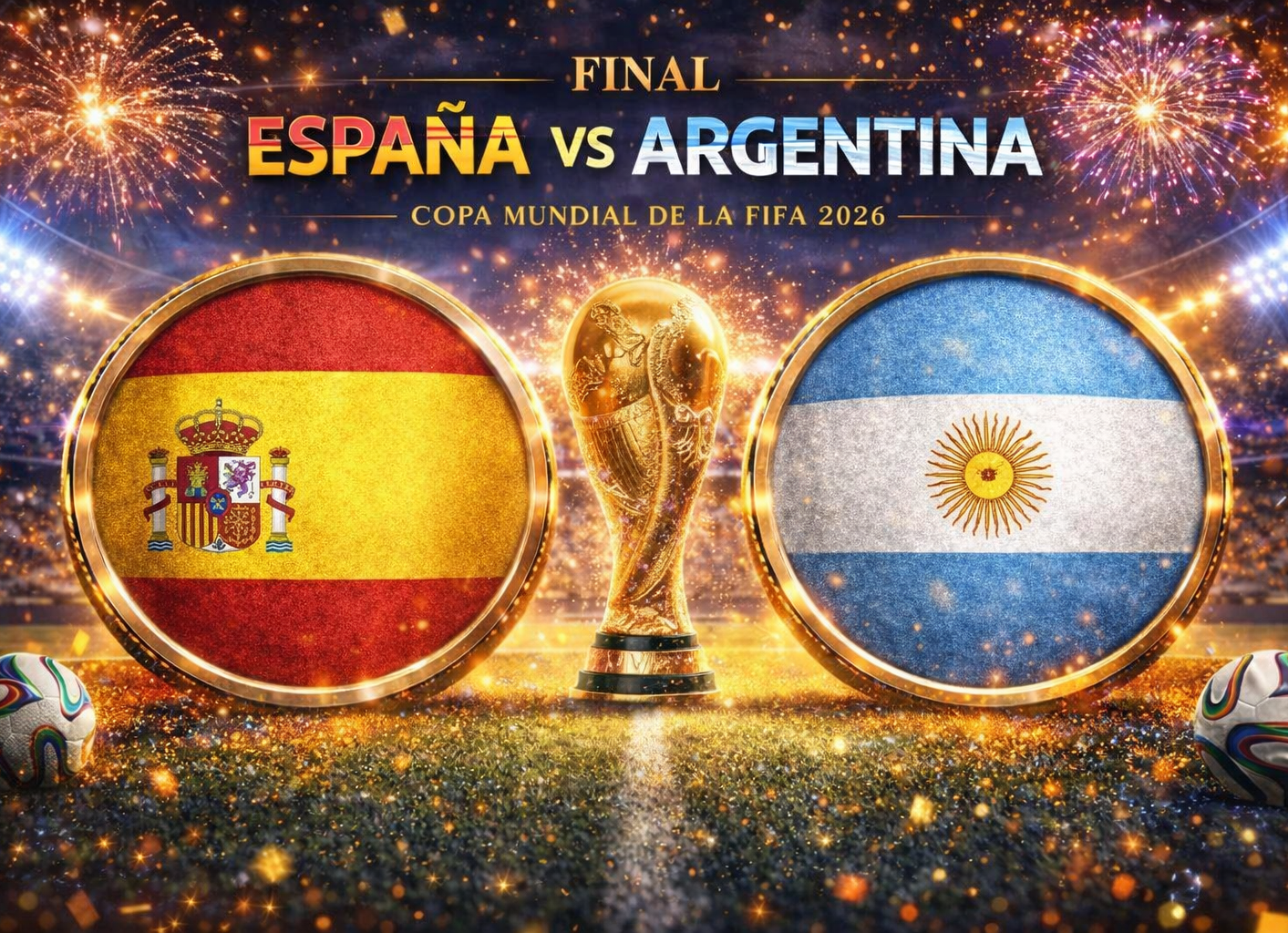 Mundial 2026: España vs Argentina ¿Dónde y a qué hora ver la final de la Copa del Mundo?