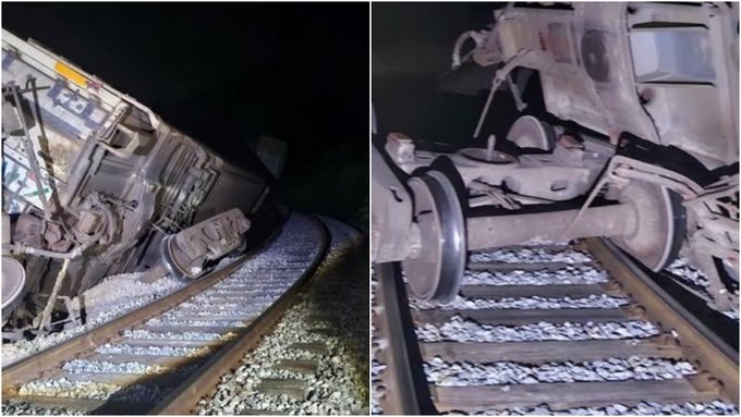 Descarrila tren de carga del Corredor Interoceánico en Oaxaca; no se reportan lesionados.