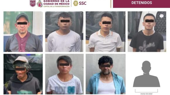 Caen ocho presuntos narcomenudistas en la alcaldía Cuauhtémoc de la CDMX