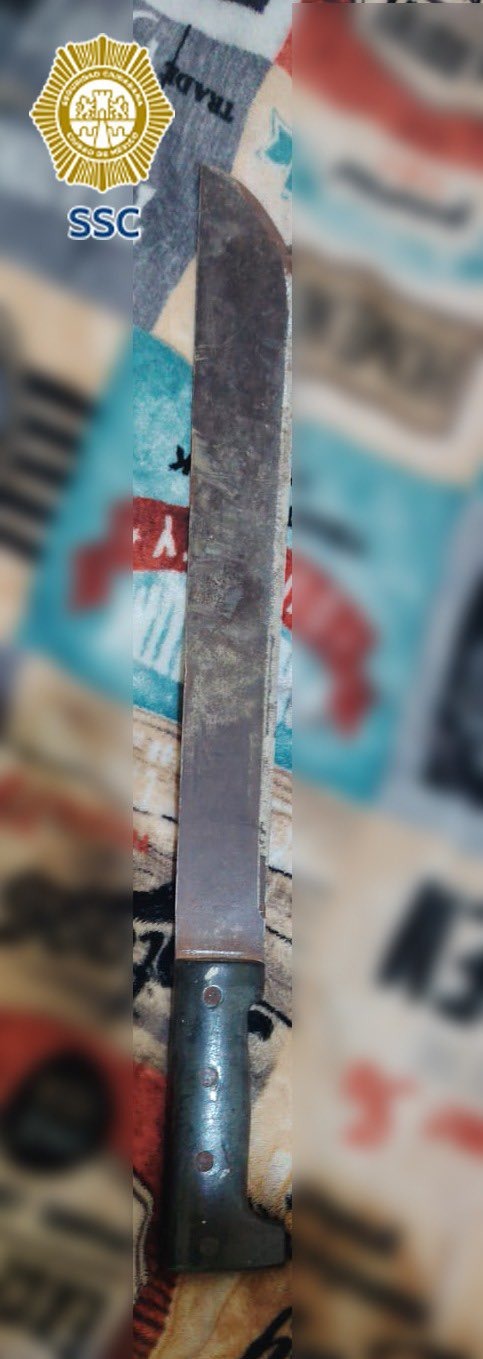 Tras una inspección, los uniformados hallaron un machete y los restos de la víctima
