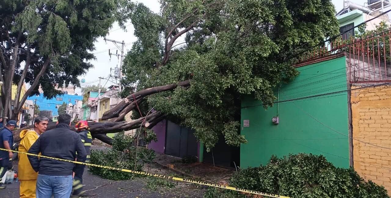 Tormenta colapsa el oriente de CDMX