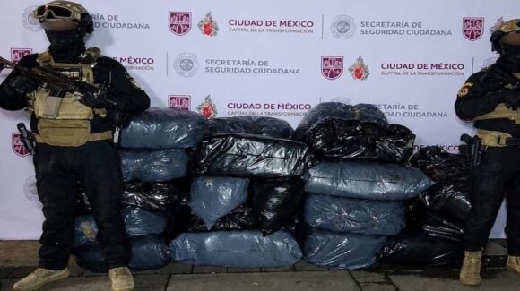 SSC golpea célula ligada al CJNG con aseguramiento de 500 kilos de marihuana en GAM
