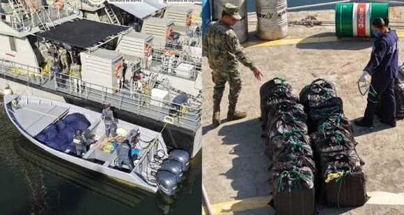 La Secretaría de Marina incauta 1.5 toneladas de cocaína en las costas de Chiapas