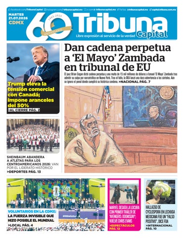 Cubierta de la versión impresa del 20 Jul 2026