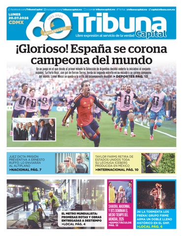 Cubierta de la versión impresa del 19 Jul 2026