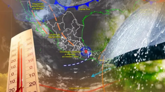 El SMN alerta por lluvias intensas y una onda de calor que mantendrá temperaturas altas en gran parte de México