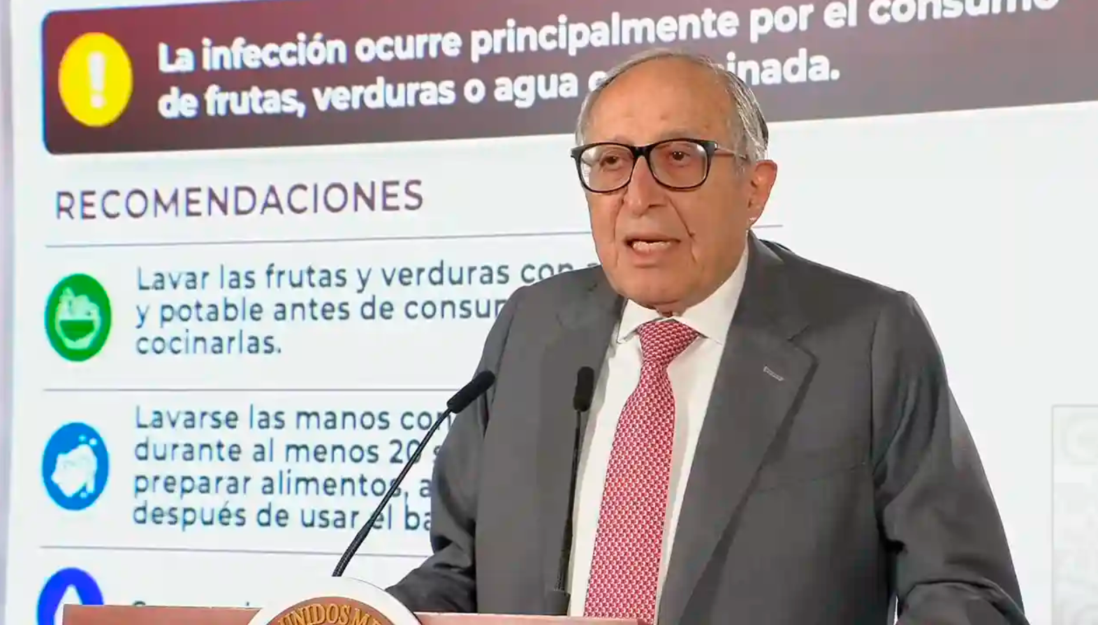 Secretaría de Salud descarta brote de ciclosporiasis en México; mantiene vigilancia epidemiológica