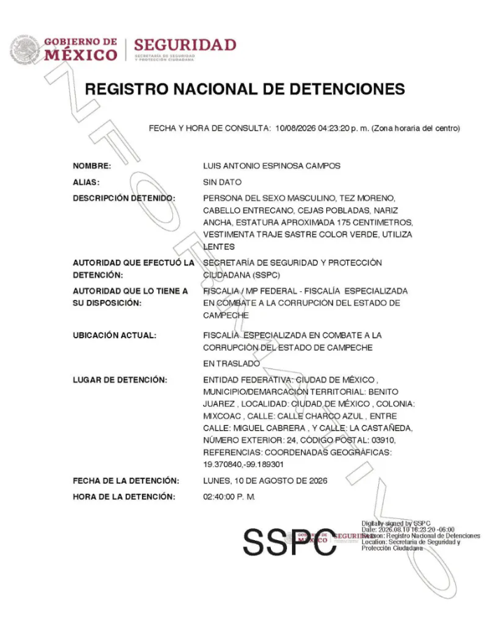 Detienen al contador del hermano de 'Alito' Moreno