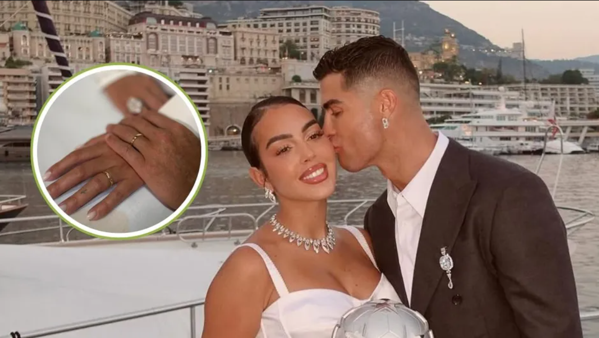 Cristiano Ronaldo y Georgina Rodríguez revelan primera foto de su boda