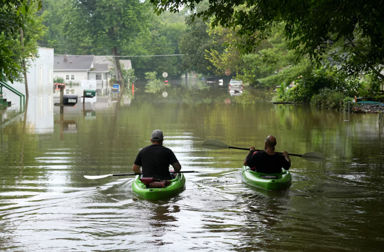 Indiana enfrenta inundaciones históricas