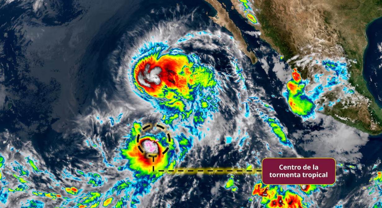 Tormenta tropical Julio se forma en el Pacífico