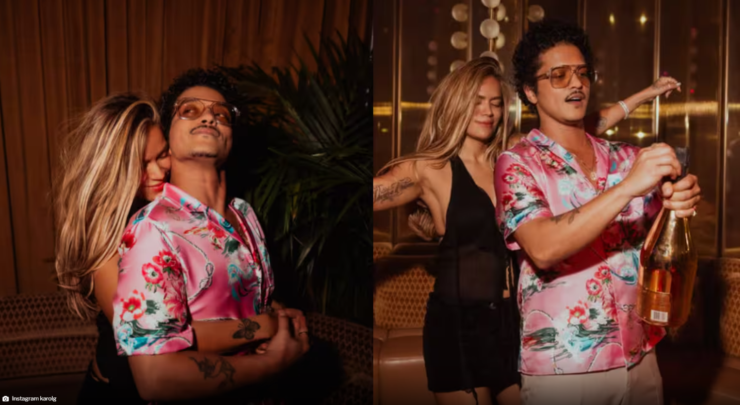 Bruno Mars desata rumores de romance con una latina