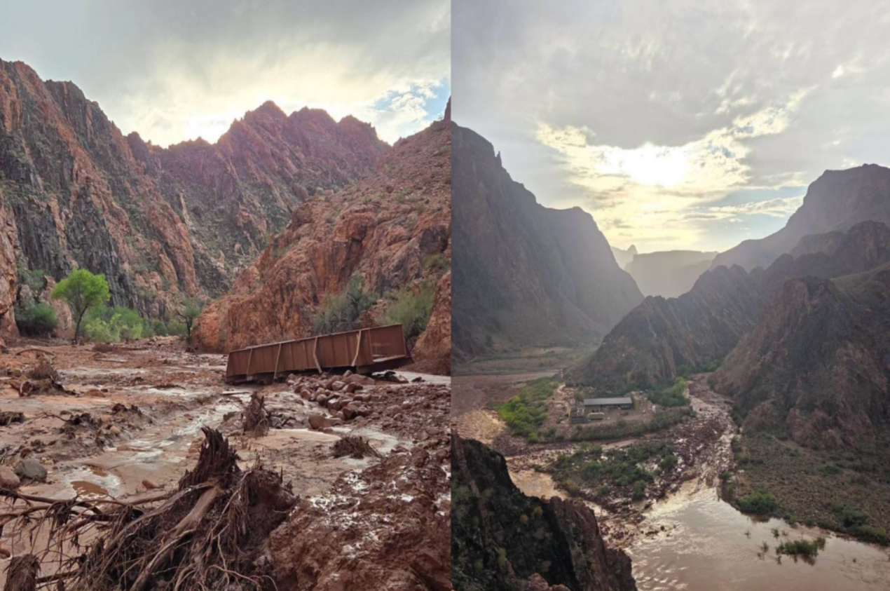 Inundación repentina golpea al Gran Cañón de Arizona