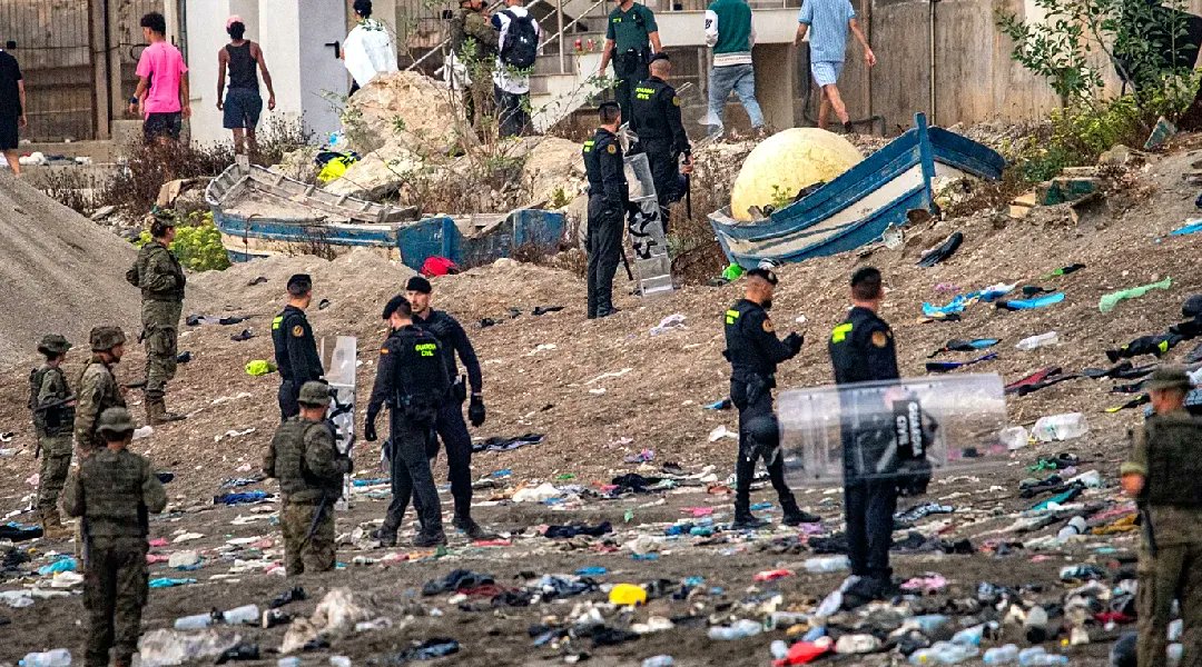 Migrantes cruzan hacia la ciudad española Ceuta; reportan al menos 72 muertes.