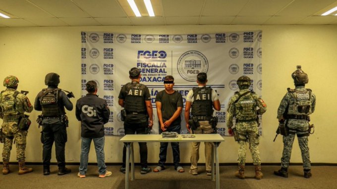 Fiscalía de Oaxaca captura al presunto homicida del exalcalde Pedro Martínez Barroso.