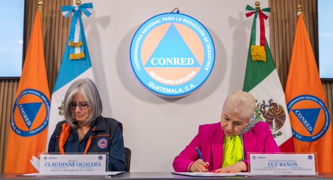 México y Guatemala firman acuerdo para coordinar respuesta y prevenir incendios forestales.