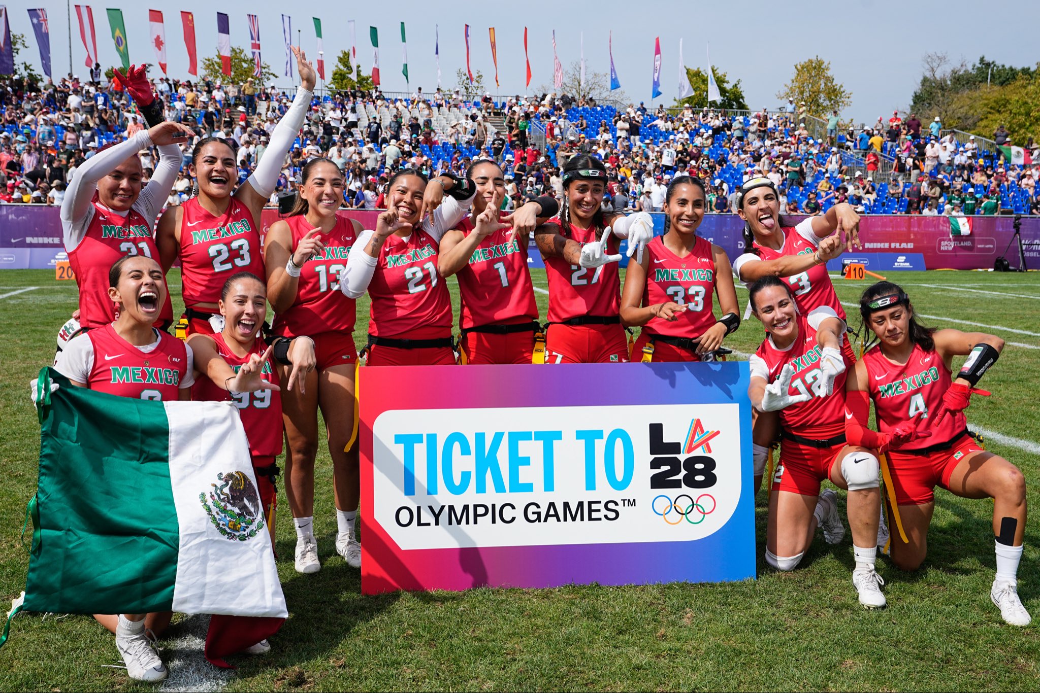 Mundial de Flag Football: México femenil vence a Inglaterra por el bronce y gana su pase a Juegos Olímpicos