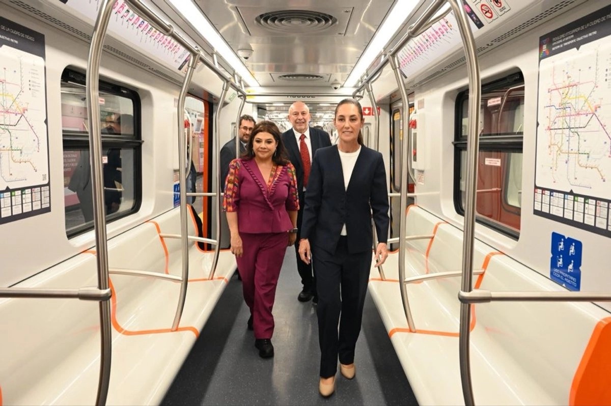 La presidenta y la jefa de gobierno recorren el Metro