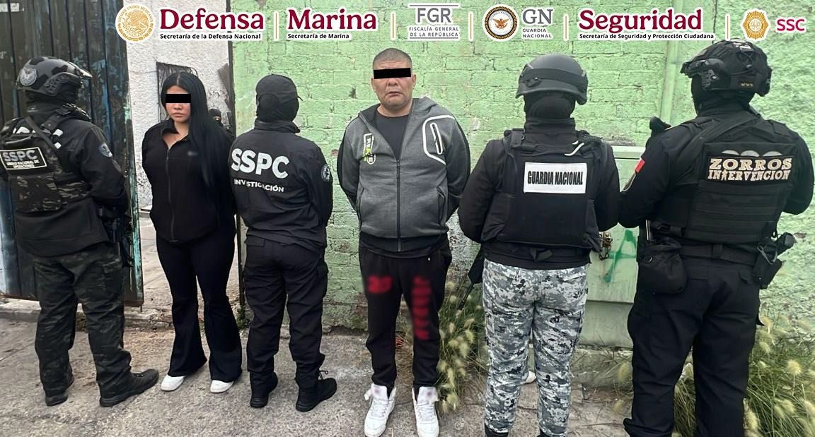 Detienen a dos presuntos integrantes de ‘Los Patines’ en Venustiano Carranza en la CDMX.