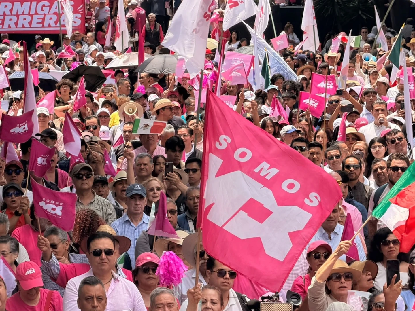 INE ordena cambio de nombre, emblema y colores al partido Somos Mexico.
