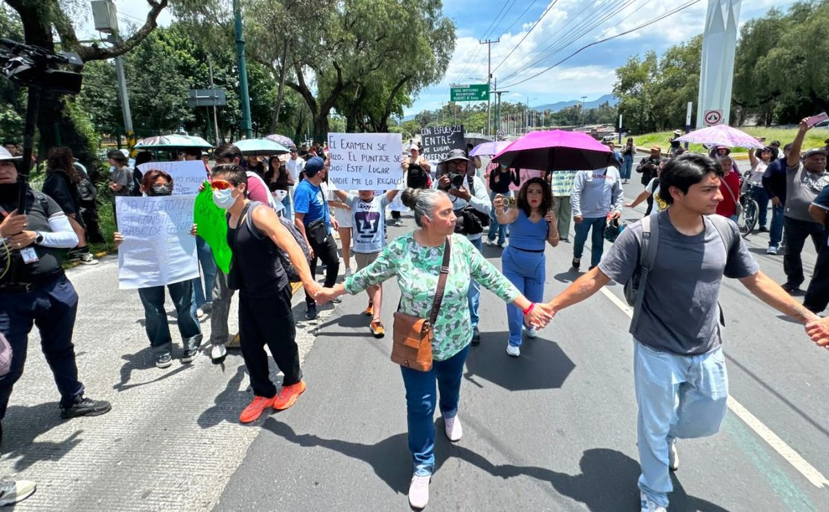Manifestantes UNAM