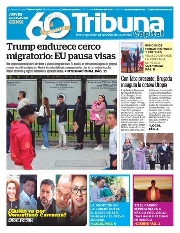 Cubierta de la versión impresa del 26 Ago 2026