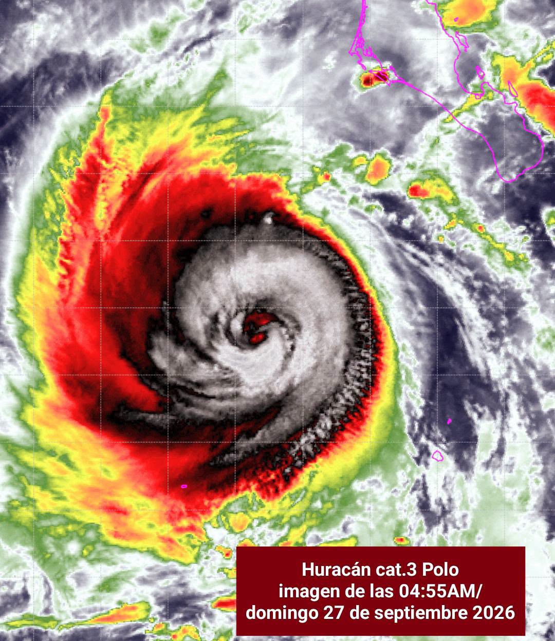 Huracán ‘Polo’ se acerca a Baja California Sur: Tocaría tierra el 28 de septiembre y después avanzaría hacia Sonora