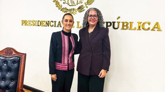 Gobernadora Graciela Domínguez se reúne con presidenta Claudia Sheinbaum en Palacio Nacional