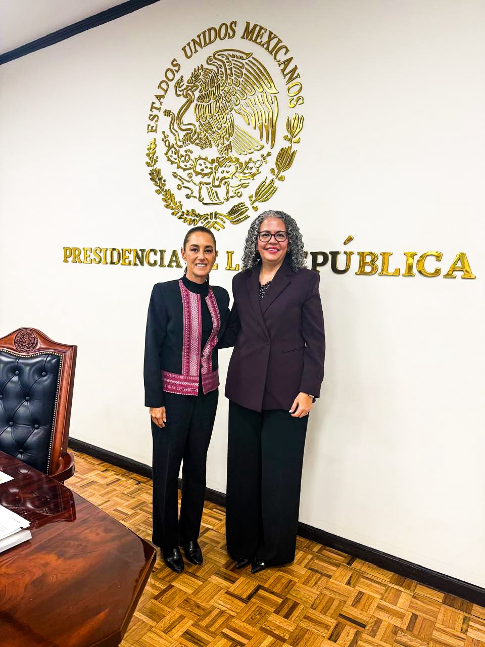 Gobernadora Graciela Domínguez se reúne con presidenta Claudia Sheinbaum en Palacio Nacional