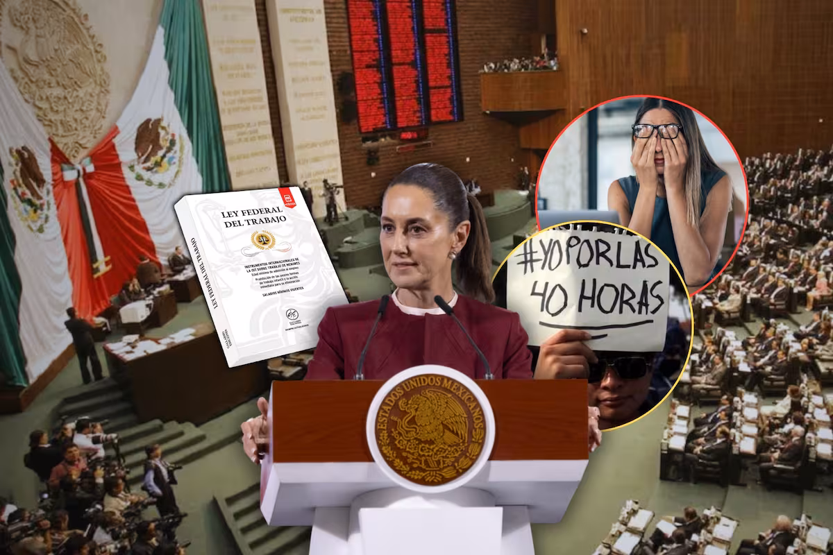 Jornada laboral de 40 horas en México: Plantean registro electrónico obligatorio y reducción gradual de 2027 a 2030