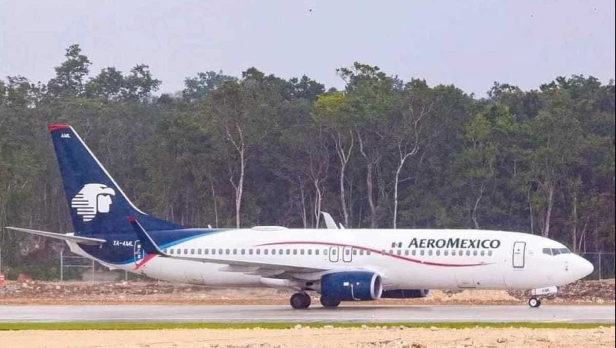 Aeroméxico suspenderá todos sus vuelos en el aeropuerto de Tulum por baja afluencia.