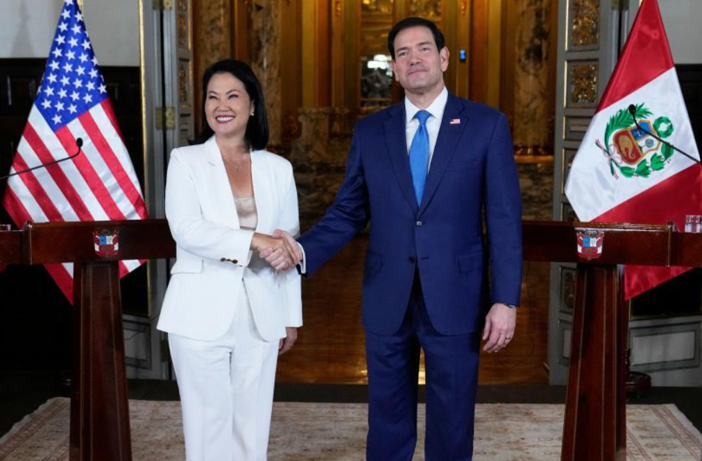 Perú se unirá a coalición antidroga de Estados Unidos, confirma Keiko Fujimori tras visita de Marco Rubio