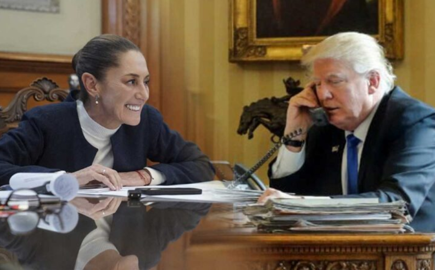 Reportan llamada entre Trump y Sheinbaum sobre T-MEC
